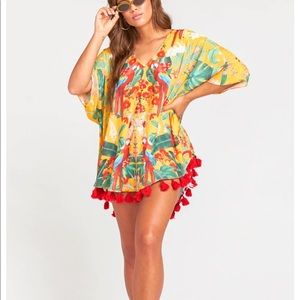 NWT Show Me Your Mumu Shook Tassel Tunic Bonfire M